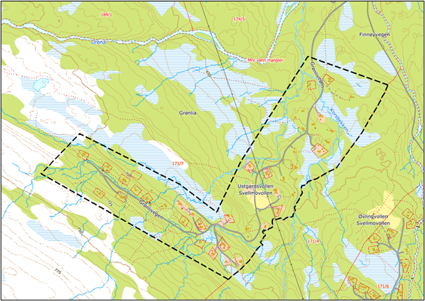 Plankart Grænlia - Klikk for stort bilde