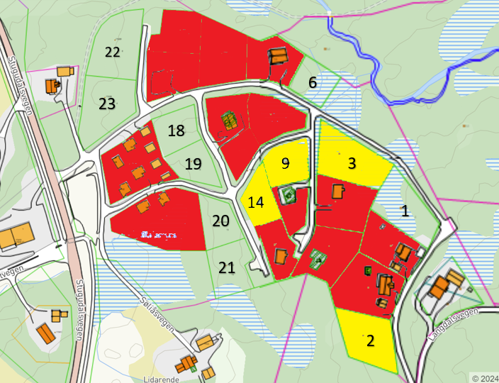 Kart Søliåsen boligfelt - Klikk for stort bilde